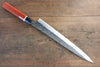 黑崎 優 超級青鋼 鎚目 筋引 日本刀 270mm 紅花梨木握把 - 清助刃物