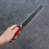 清助 超級青鋼 打磨處理 薄刃  160mm 紅黑合成木 握把 - 清助刃物