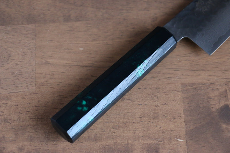 堺 孝行 七色 VG10 33層 三德刀  180mm ABS 樹脂（綠玳瑁） 握把 - 清助刃物