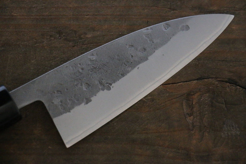 清助 青鋼二號 梨地 竹筴魚刀 日本刀 105mm 栗木 握把 - 清助刃物