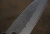 清助 青鋼二號 梨地 竹筴魚刀 日本刀 105mm 栗木 握把 - 清助刃物
