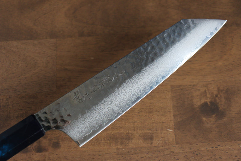 堺 孝行 七色 VG10 33層 劍型牛刀  190mm ABS 樹脂（群青玳瑁） 握把 - 清助刃物