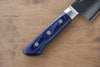 清助 藍雲 VG10 33層 大馬士革紋 三德刀  180mm 青合成木 握把 - 清助刃物