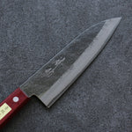 清助 超級青鋼 鎚目 三德刀 日本刀 165mm 紅合成木 握把 - 清助刃物