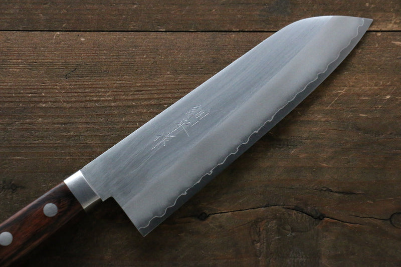 訓平 VG1 打磨處理 三德刀 日本刀 170mm 桃花心木 握把 - 清助刃物