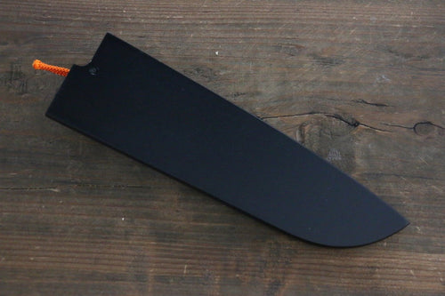 黑 木蘭 鞘 三德刀用 附合成木安全栓 180mm Kaneko - 清助刃物