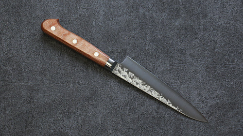 高村刃物 Chromax 鋼 鎚目 多用途小刀 日本刀 130mm 茶色合成木 握把 - 清助刃物