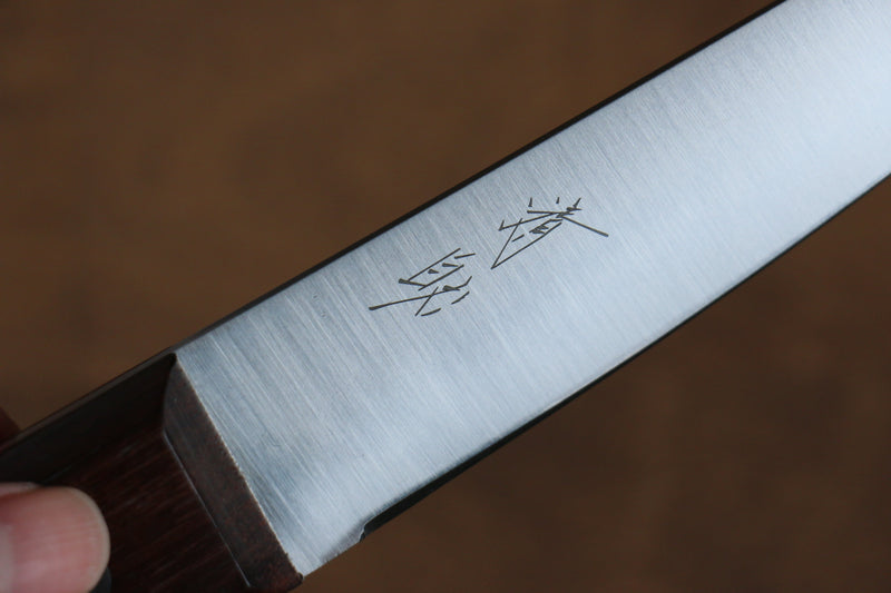 清助 山賊 日本鋼 去骨刀（丸） 150mm 天然木 握把 - 清助刃物