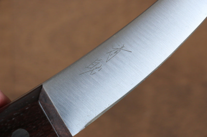 清助 山賊 日本鋼 腸裂刀 Chousaki 140mm 天然木 握把 - 清助刃物