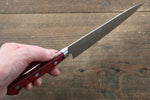 高村刃物 R2/SG2 多用途小刀 日本刀 150mm 紅合成木握把 - 清助刃物