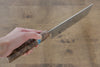 黑崎 優 閃光 SG2 鎚目 菜切  165mm 楓木（木目色帶土耳其石環型設計） 握把 - 清助刃物