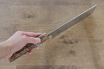 黑崎 優 閃光 SG2 鎚目 菜切  165mm 楓木（木目色帶土耳其石環型設計） 握把 - 清助刃物