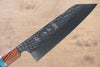 黑崎 優 閃光 R2/SG2 鎚目 文化刀  165mm 楓木（茶色帶土耳其石環型設計） 握把 - 清助刃物