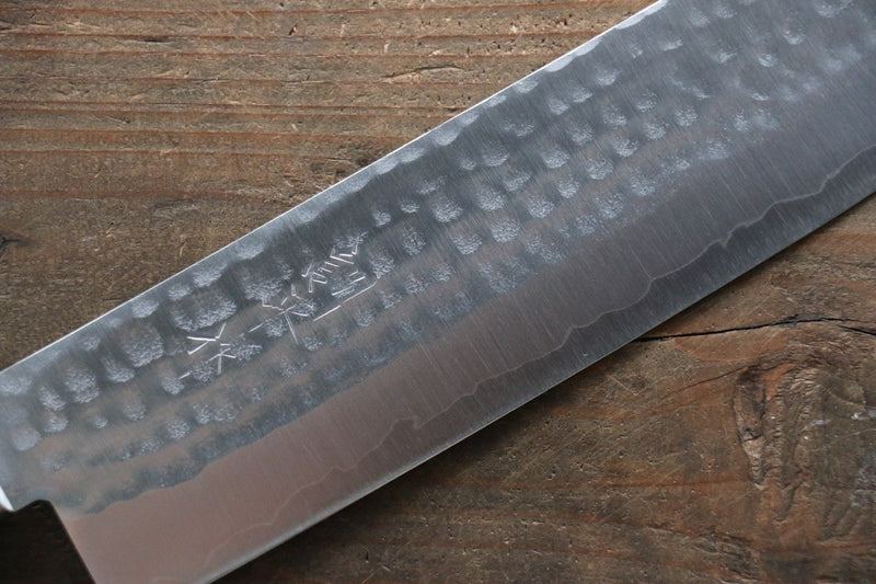 訓平 鍛造 VG1 鎚目 薄刃 日本刀 165mm 桃花心木 握把 - 清助刃物