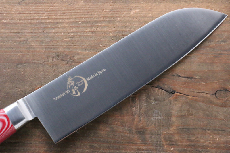 堺 孝行 大廚系列 大廚系列 瑞典鋼 三德刀 180mm 紅米卡塔（樹脂複合材料） 握把 - 清助刃物