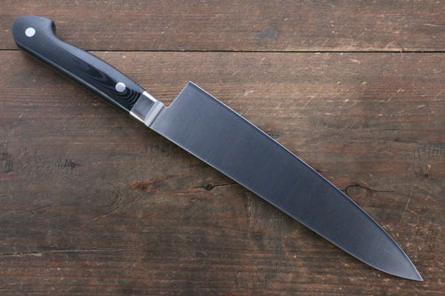 堺 孝行 大廚系列 大廚系列 瑞典鋼 牛刀 210mm 黑米卡塔（樹脂複合材料） 握把 - 清助刃物