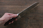 堺 孝行 大廚系列 大廚系列 瑞典鋼 三德刀 180mm 茶色米卡塔（樹脂複合材料） 握把 - 清助刃物