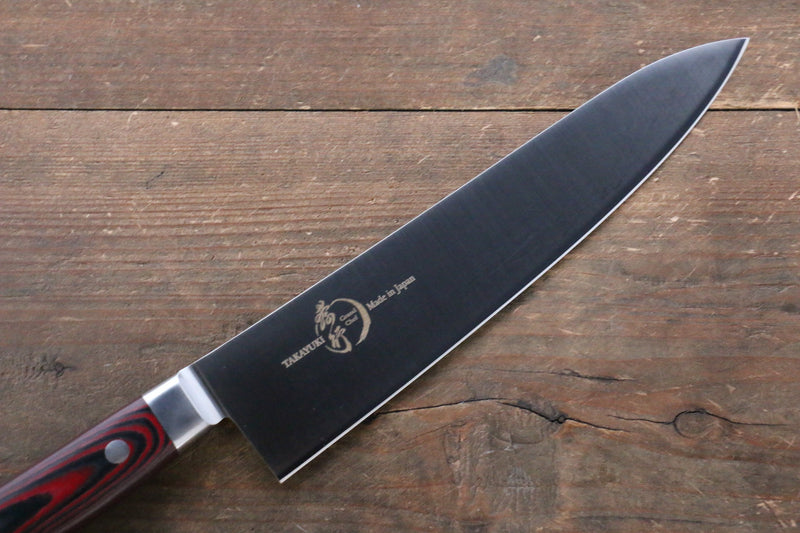 堺 孝行 大廚系列 瑞典鋼 牛刀  210mm 茶色米卡塔（樹脂複合材料）握把 - 清助刃物