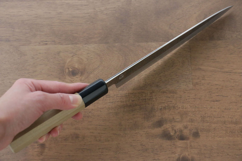 重陽 銀三鋼 鏡面處理 牛刀  210mm 木蘭握把 - 清助刃物