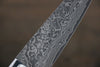佐治 武士 R2/SG2 黑色大馬士革紋 多用途小刀 日本刀 135mm 鐵木 握把 - 清助刃物