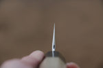 重陽 銀三鋼 鏡面處理 切付牛刀  210mm 木蘭握把 - 清助刃物