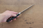 清助 瑞典鋼 多用途小鮭魚刀  120mm 黑合成木握把 - 清助刃物