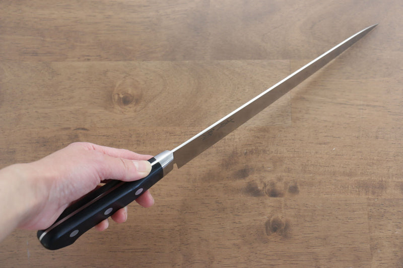 清助 瑞典鋼 鮭魚筋引  240mm 黑合成木握把 - 清助刃物