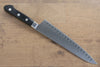清助 瑞典鋼 牛刀鮭魚刀型  210mm 黑合成木握把 - 清助刃物