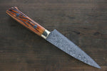 佐治 武士 R2/SG2 黑色大馬士革紋 多用途小刀  135mm 橘色牛骨 握把 - 清助刃物
