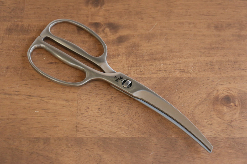 貝印 關孫六 不鏽鋼 弧形刀片 廚房料理剪刀 - 清助刃物