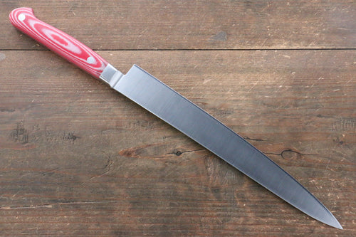 堺 孝行 大廚系列 大廚系列 瑞典鋼 筋引 240mm 紅米卡塔（樹脂複合材料） 握把 - 清助刃物