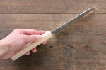 清助 銀三鋼 切付多用途小刀 日本刀 150mm 櫻桃木握把 - 清助刃物