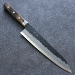 清助 超級青鋼 黑 牛刀 日本刀 210mm 茶色合成木 握把 - 清助刃物