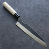 加藤 義實 白鋼 黑 牛刀 日本刀 210mm 木蘭 握把 - 清助刃物