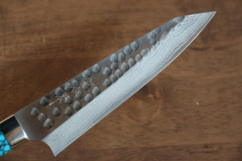 佐治 武士 SRS13 鎚目 (丸) 多用途小刀  130mm 土耳其石 握把 - 清助刃物
