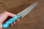 佐治 武士 SRS13 鎚目 (丸) 多用途小刀  130mm 土耳其石 握把 - 清助刃物