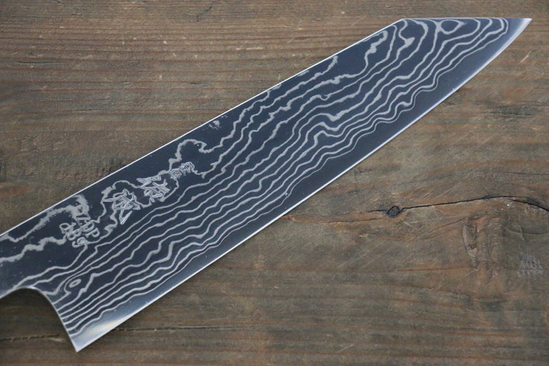 佑成 ZDP189 大馬士革紋 切付牛刀  210mm 紫檀木握把 - 清助刃物