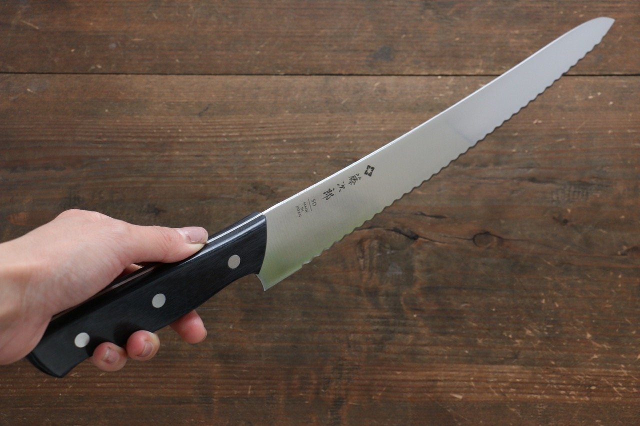 藤次郎（藤寅） 鉬釩鋼 麵包刀  270mm F687 - 清助刃物