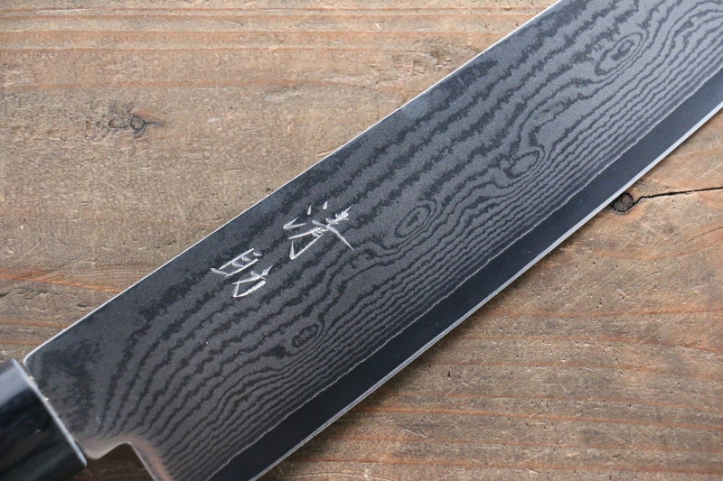 清助 VG10 63層大馬士革紋 牛刀 日本刀 210mm 櫻桃木握把 - 清助刃物