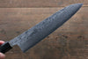 黑崎 真 VG10 大馬士革紋 牛刀 日本刀 210mm 黑檀 握把 - 清助刃物