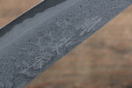 山本 直 VG10 黑色大馬士革紋 牛刀  200mm 黑合成木握把 - 清助刃物