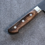 清助 超級青鋼 黑 三德刀  180mm 茶色合成木 握把 - 清助刃物