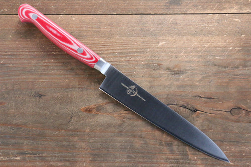 堺 孝行 大廚系列 不鏽鋼 多用途小刀  150mm 紅米卡塔（樹脂複合材料）握把 - 清助刃物