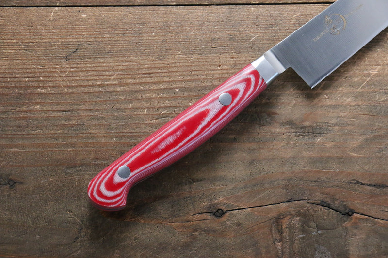堺 孝行 大廚系列 不鏽鋼 多用途小刀 日本刀 150mm 紅米卡塔（樹脂複合材料）握把 - 清助刃物
