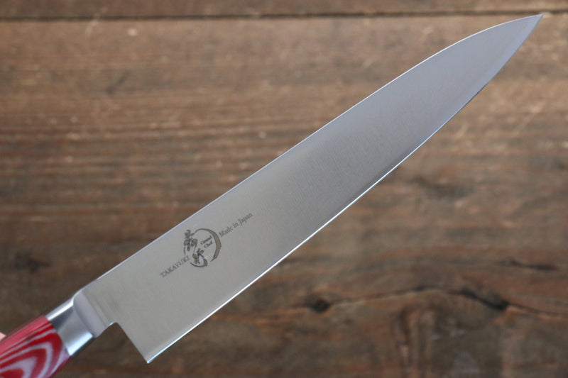 堺 孝行 大廚系列 大廚系列 瑞典鋼 多用途小刀 150mm 紅米卡塔（樹脂複合材料） 握把 - 清助刃物