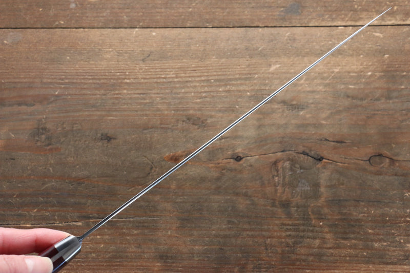 堺 孝行 大廚系列 不鏽鋼 筋引  240mm 茶色米卡塔（樹脂複合材料）握把 - 清助刃物