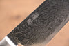 清助 海浪 AUS10 鏡面處理 大馬士革紋 三德刀  180mm 紅合成木 握把 - 清助刃物