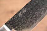 清助 海浪 AUS10 鏡面處理 大馬士革紋 三德刀  180mm 紅合成木 握把 - 清助刃物