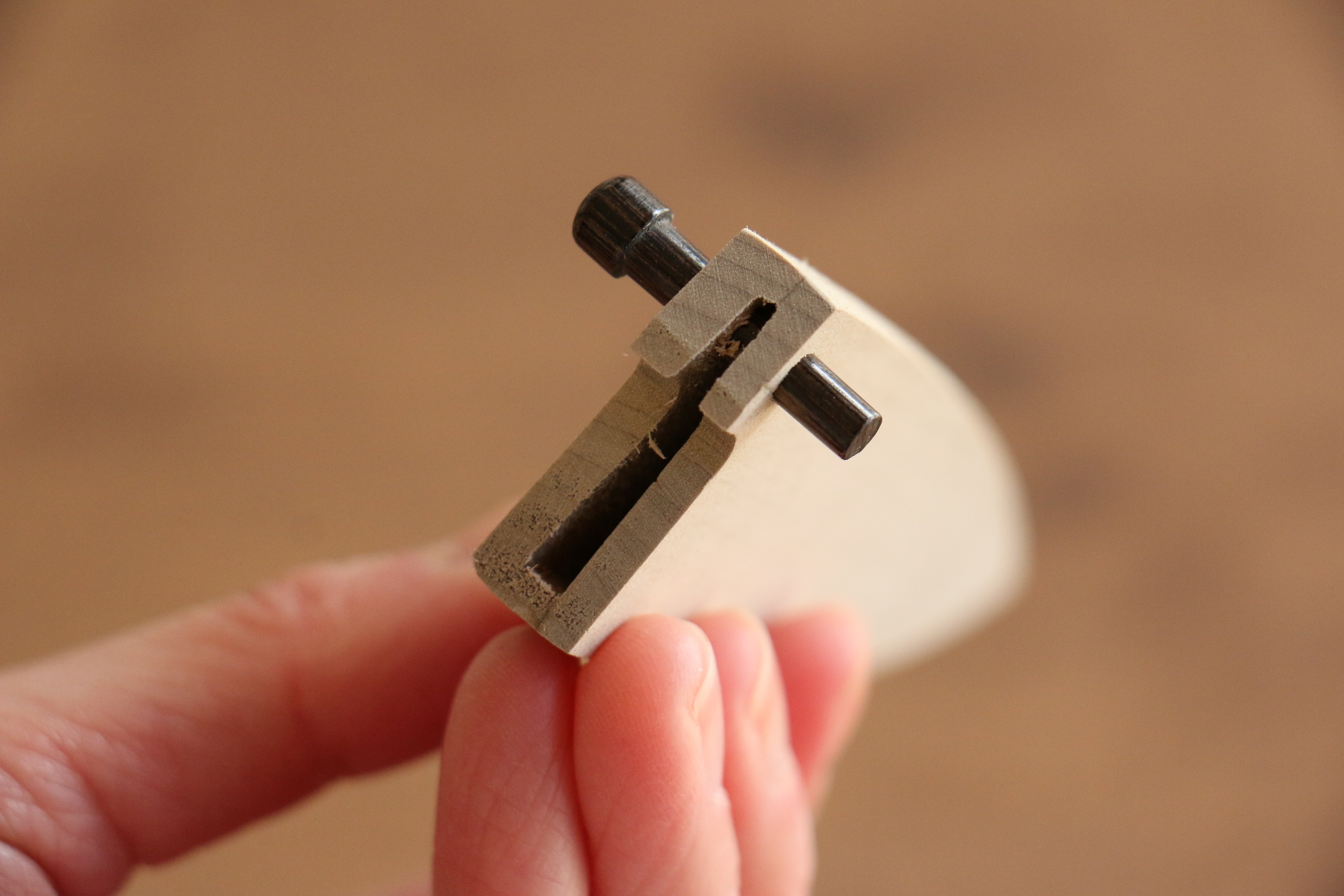 木蘭 鞘 多用途小刀用 附合成木安全栓 80mm Kaneko - 清助刃物