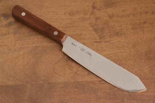 清助 山賊 日本鋼 屠夫切肉刀 150mm 天然木 握把 - 清助刃物